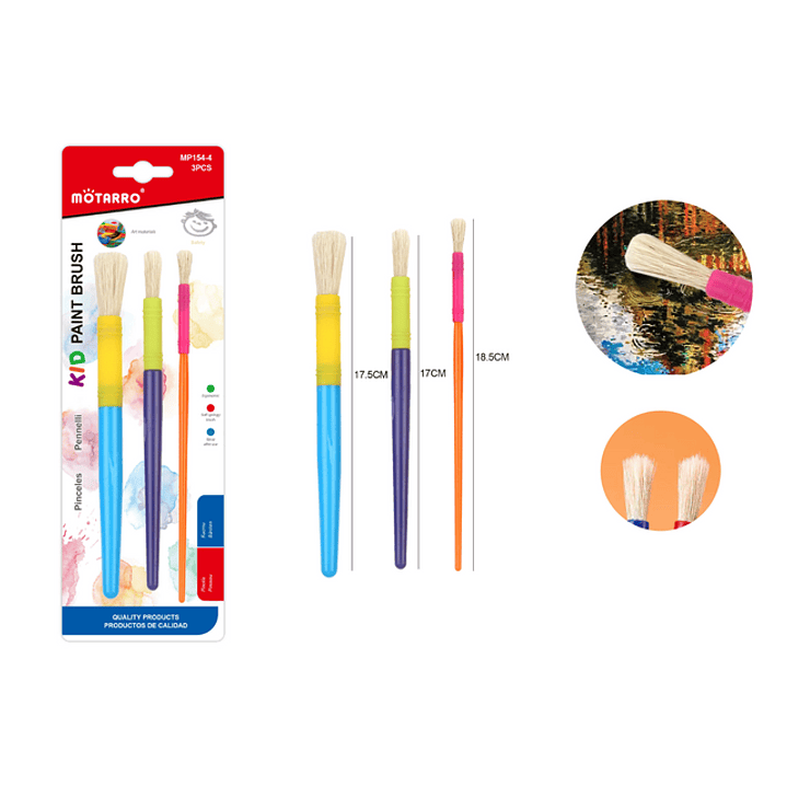 Kit Brocha Pintura 3 Pcs 1