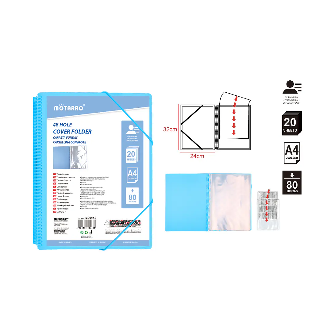 Carpeta A4 Azul Claro 1