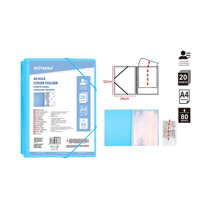 Carpeta A4 Azul Claro 1