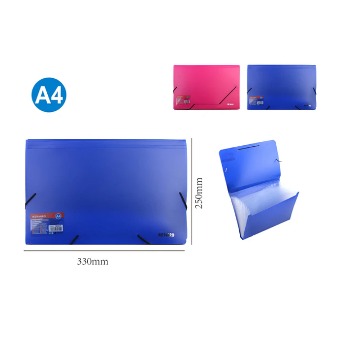 Carpeta Organizadora con elásticos A4 1