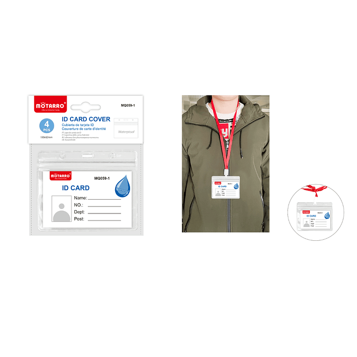 Cubierta De Tarjeta Id 100X82 Cm 4 Pcs 1