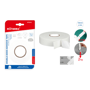 Cinta Adhesiva de Doble Cara 18mmx2m