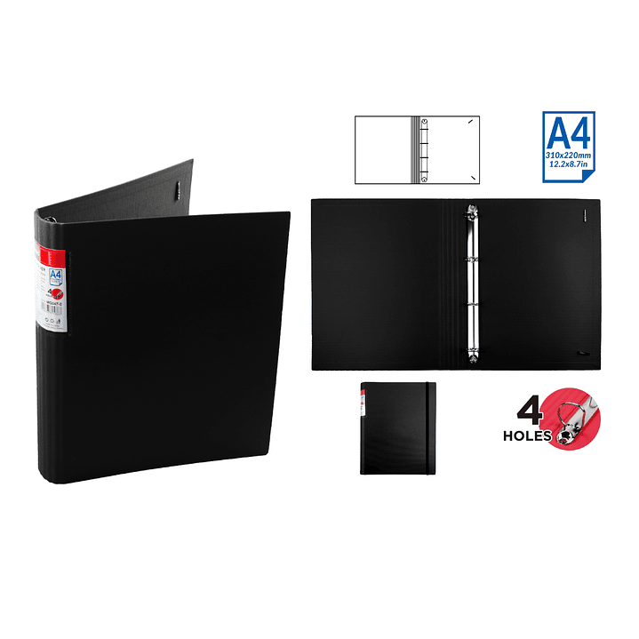 Archivador A4 Negro 1