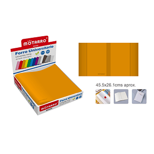 Forro Universitario Naranja 45.5*26.1cm