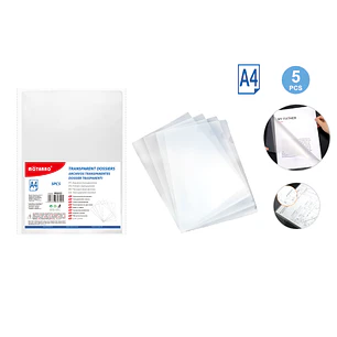 Porta Documentos Transparentes A4 5Pcs