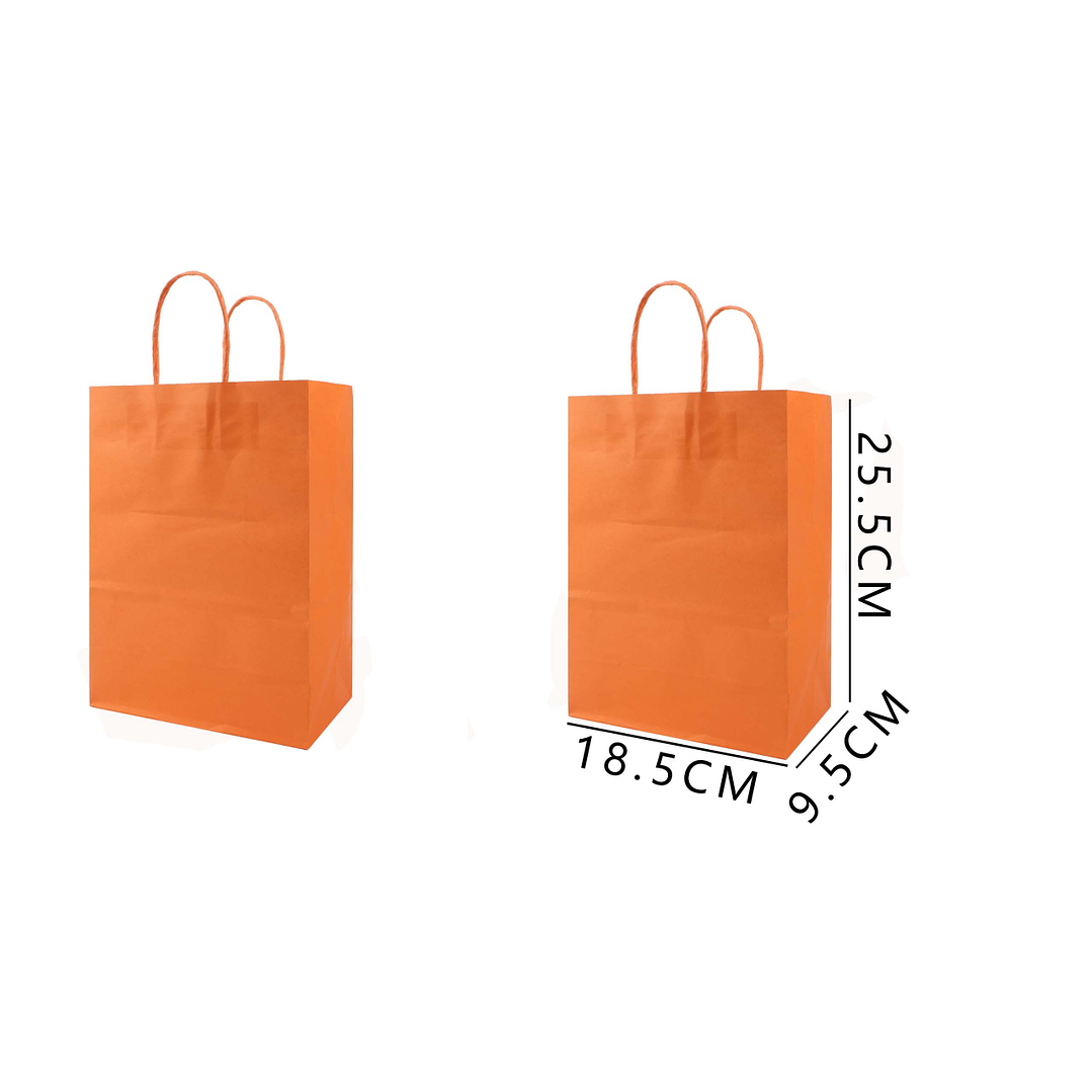 Bolsa De Regalo Naranja 12Pcs 18.5*25.5*9.5Cm 1