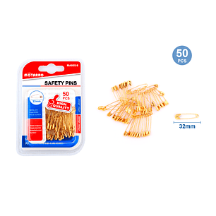 Alfiler de Gancho Dorado 50 pcs