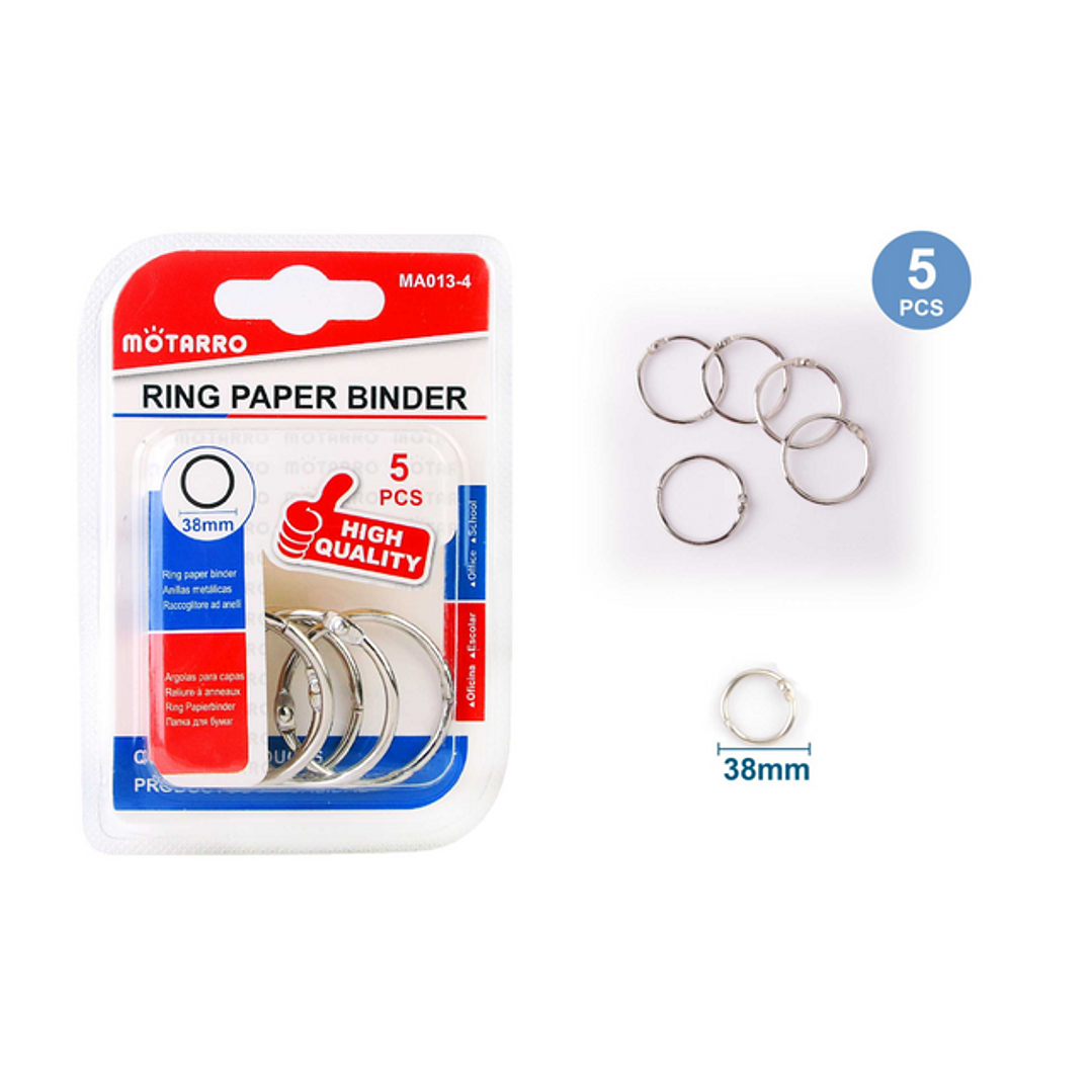 Anillas Metalicas 38 Mm 5 Pcs 1