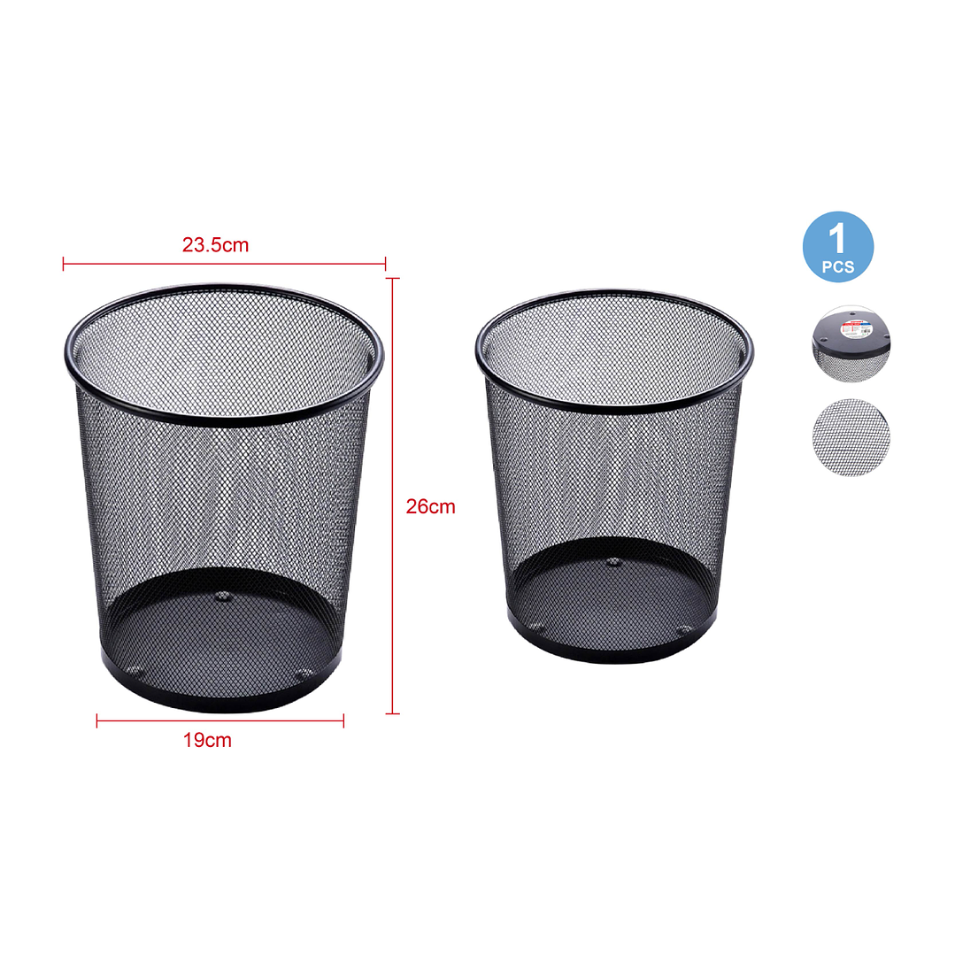 Basurero Negro 235X26 Cm 1