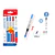 Lápiz Gel Azul y Rojo 0,5mm 14cm 3pcs