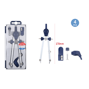 Set de Compás 170mm 4pcs