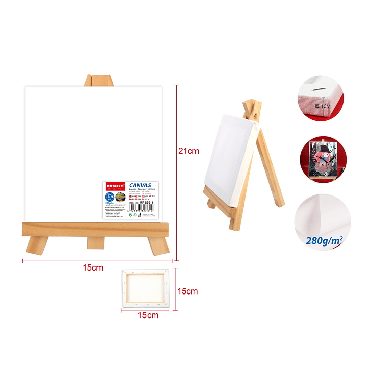 Tela Para Pintura 15X21Cm 1