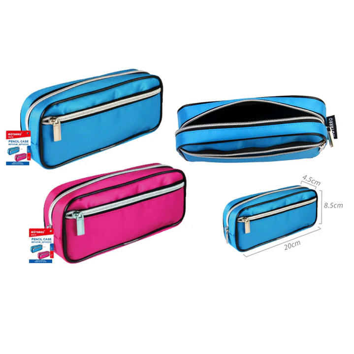Estuche con cierre lateral 20x4.5x8.5 cm 1