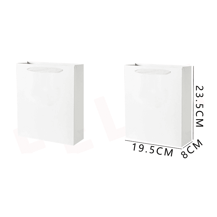 Bolsas de Regalo Blanco 23.5*19.5Cm 1