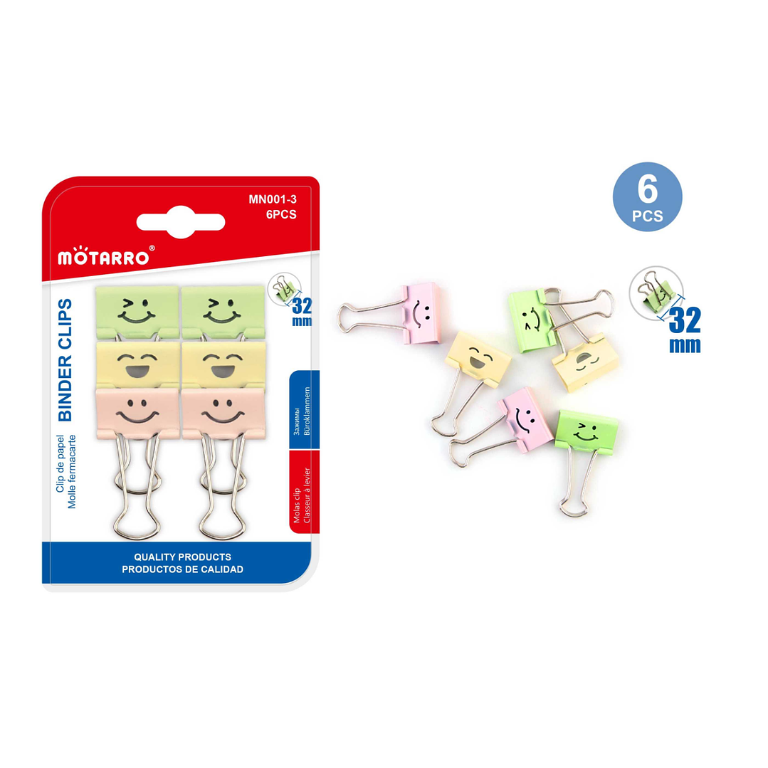 Clips Metalico Con Diseno De Emoji 1