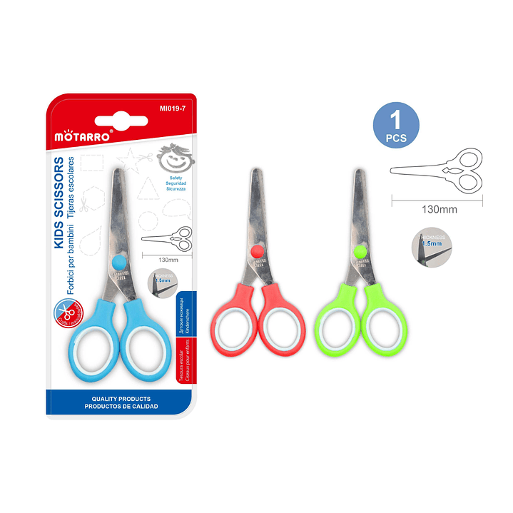 Tijera Escolar Metalica 13 Cm 1