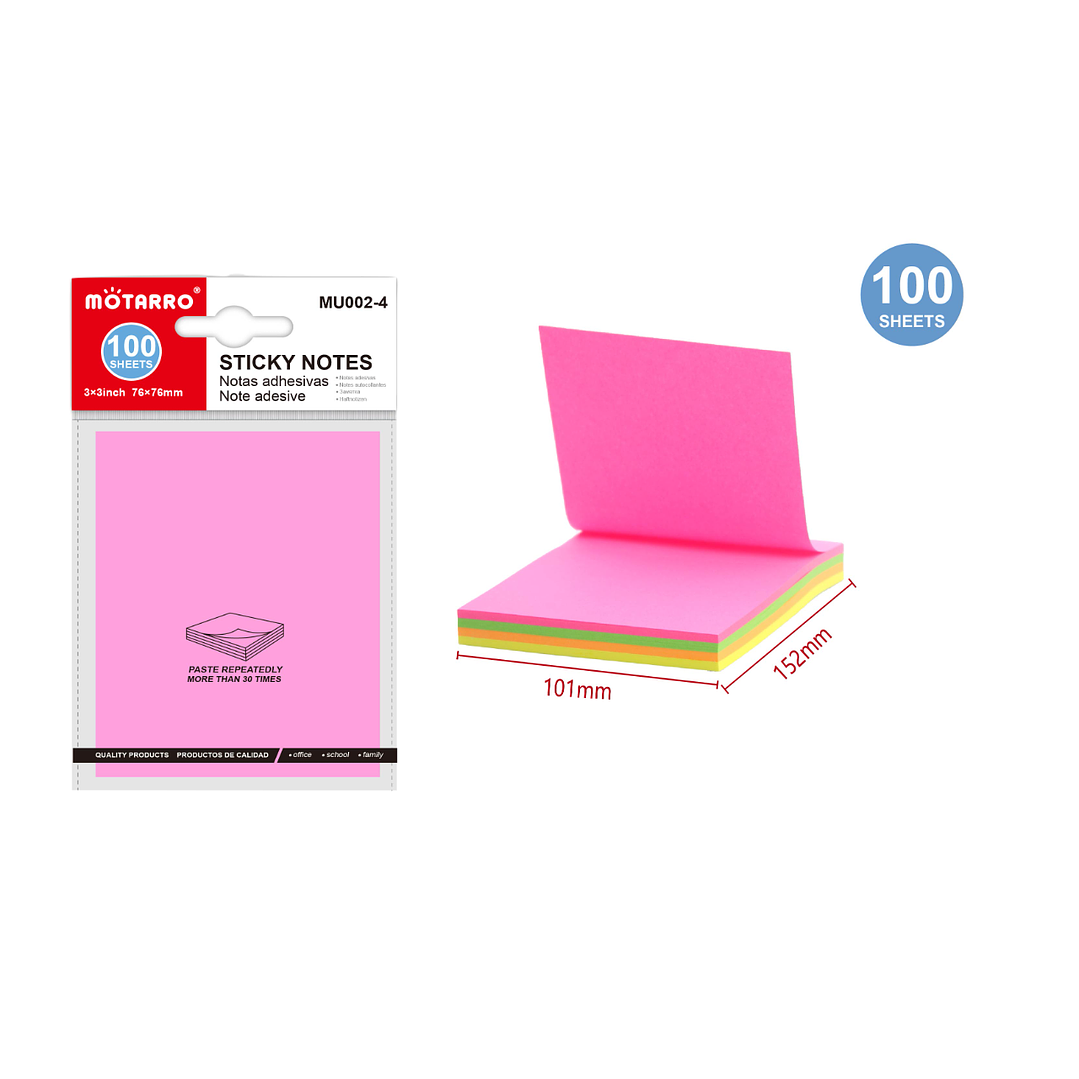 Nota Adhesivas colores 100 Hojas 1