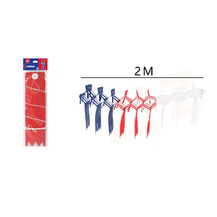 Guirnalda rombos tricolor 2m