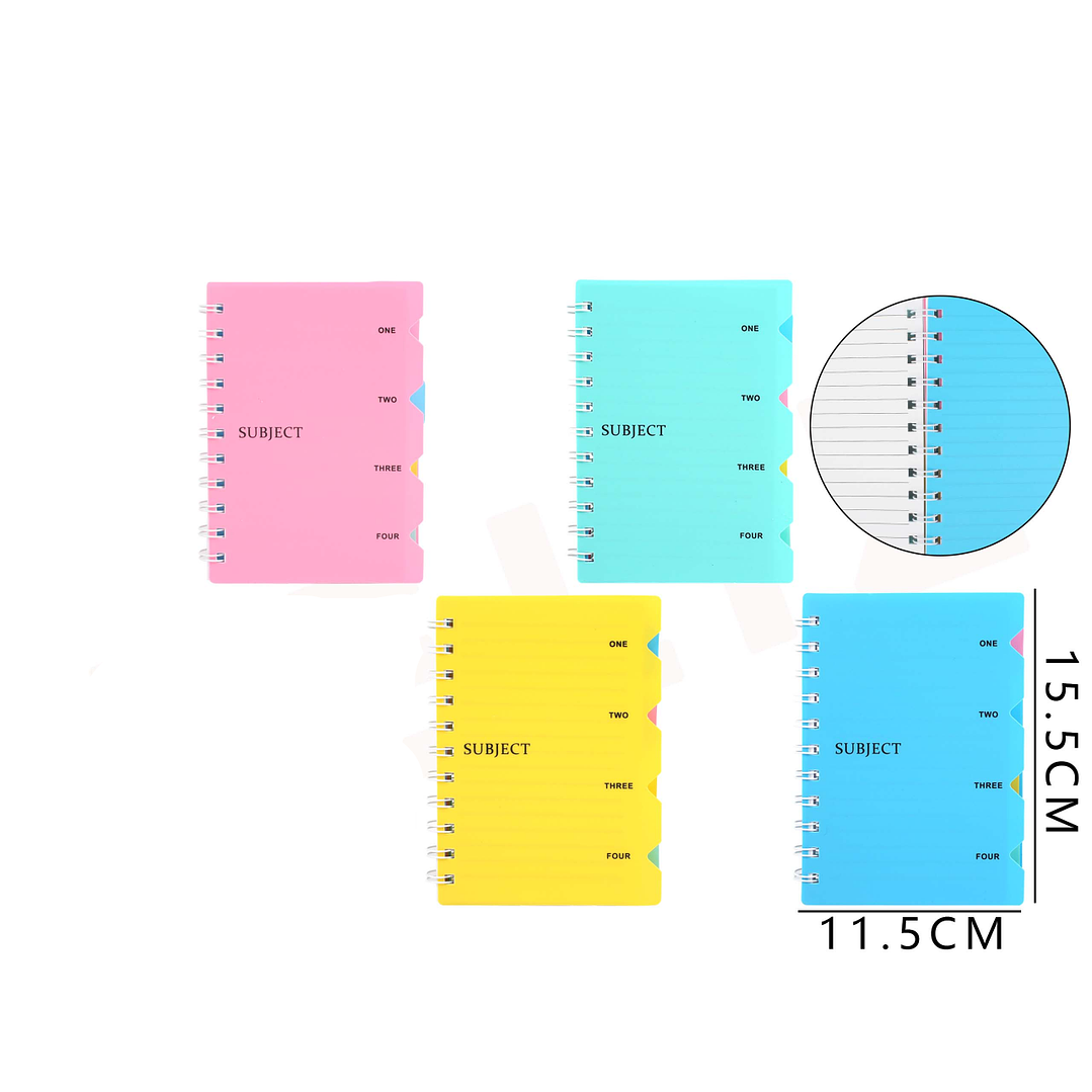 Libreta con Separadores A6 80Hojas 1