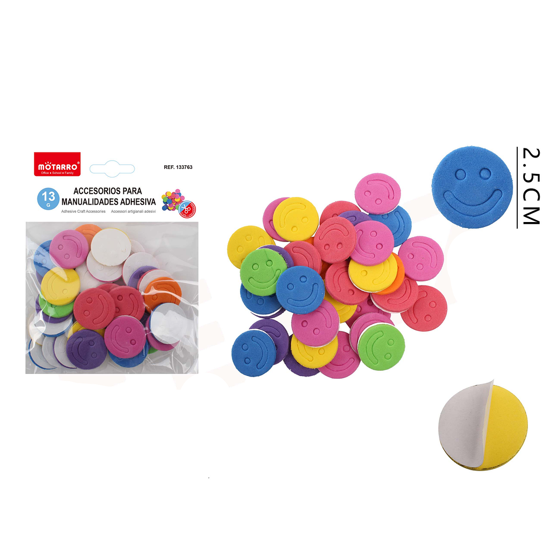 Sticker Autoadhesivos de caritas de colores 1