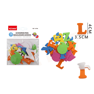 Sticker Autoadhesivos de letras de colores