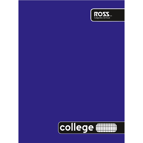 Cuaderno College Caligrafía Vertical Ross Liso 80 Hj