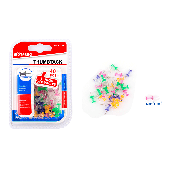 Chinches Colores 40 pcs 1