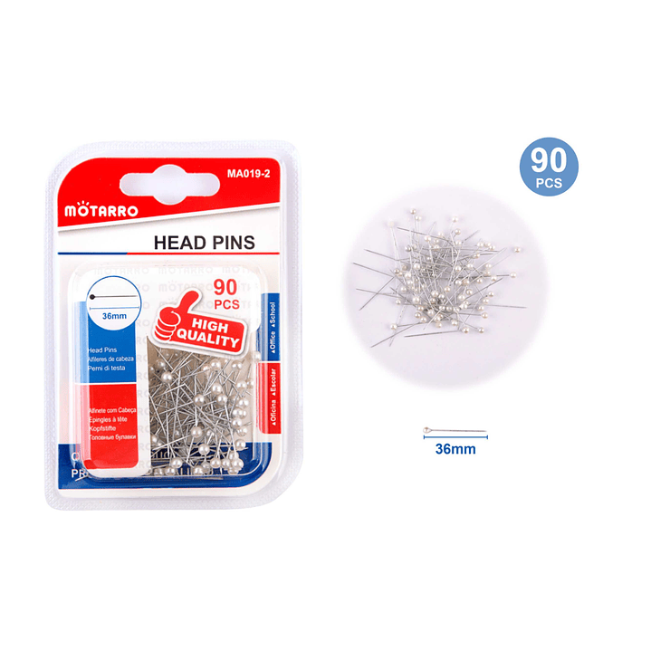 Alfileres De Cabeza 90 Pcs 1