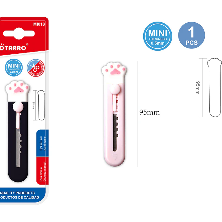 Cortador Cartonero de gatito 9 cm 1