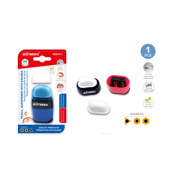 Sacapuntas Con Goma de Borrar 1