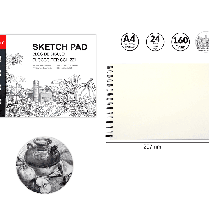 Croquera A4 24 Hjs 1