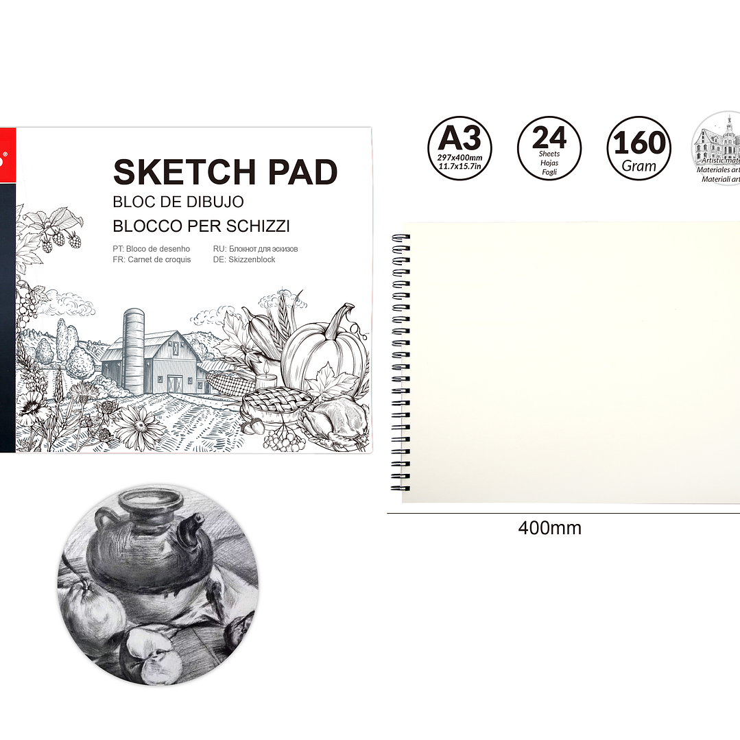 Croquera de Dibujo A3 24Hjs 1