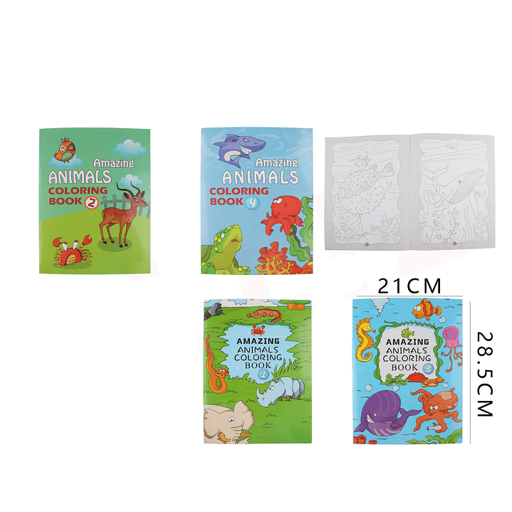 Libro de Pintar Amazing Animals 1