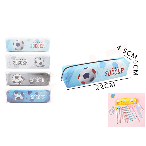 Estuche Soccer 22 cm