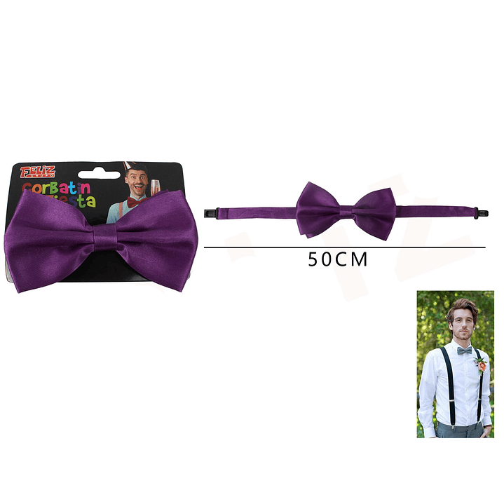 Corbatín Morado 50cm 1