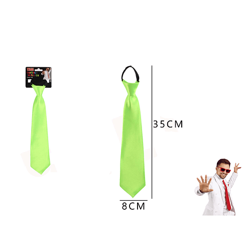 Corbata Verde 35 cm