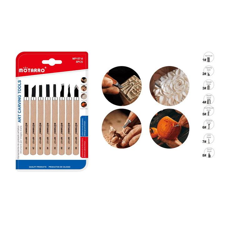Cuchillos De Grabado 8Pcs 1