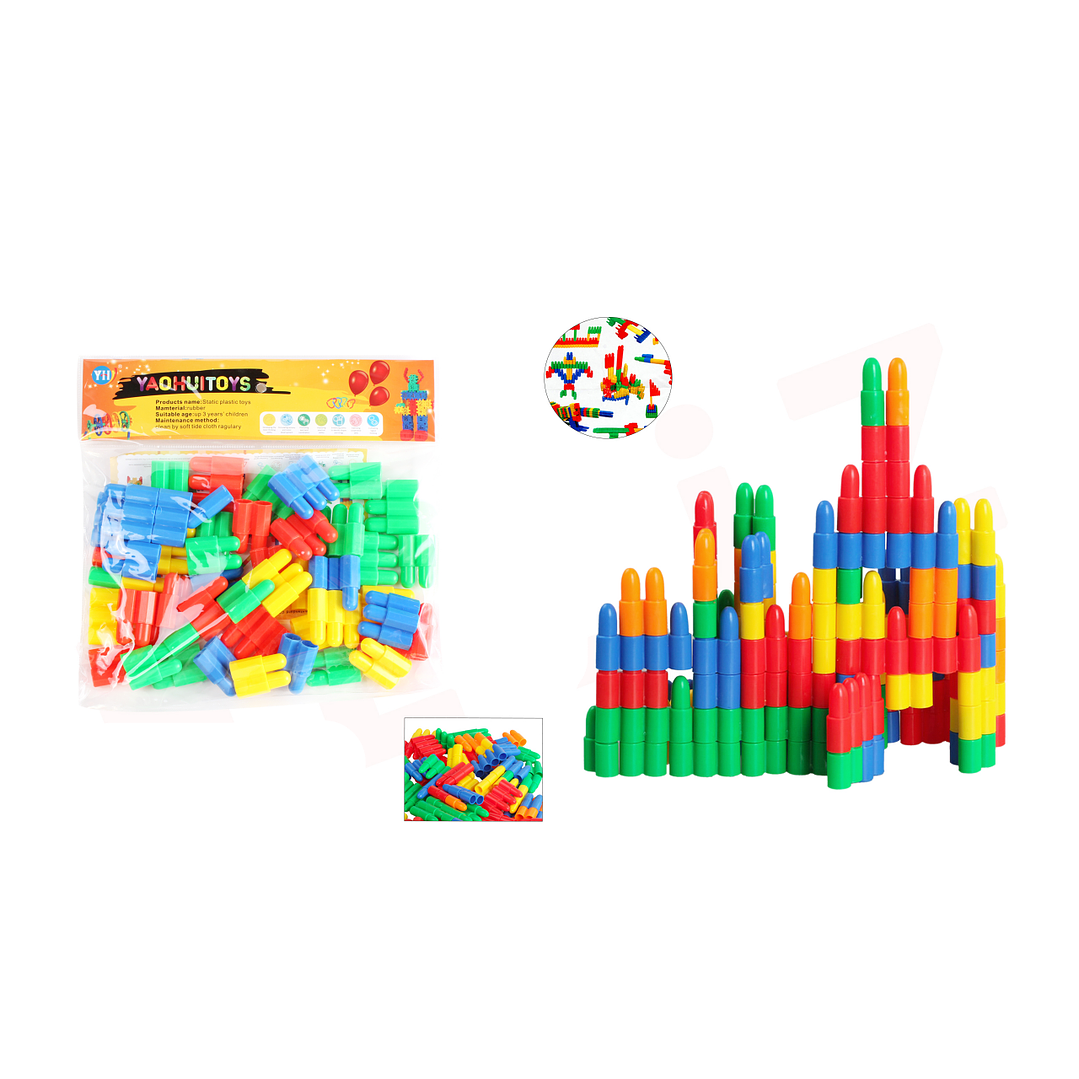 Juguete Ladrillo Armable Plástico Multicolor Conos 1