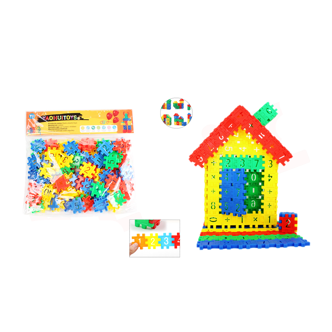 Juguete Ladrillo Armable Plástico Multicolor de Números 1