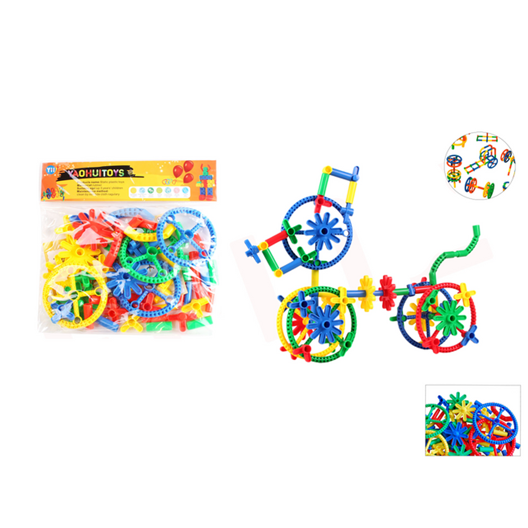 Juego Ladrillos Armables Piezas de colores estilo bicicleta 1