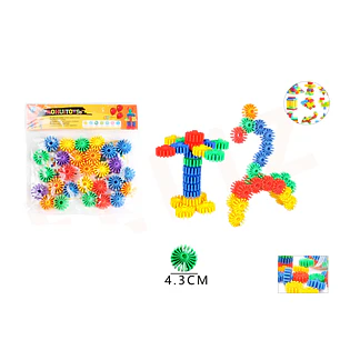 Juguete Bloque circular 4.3cm Plastico