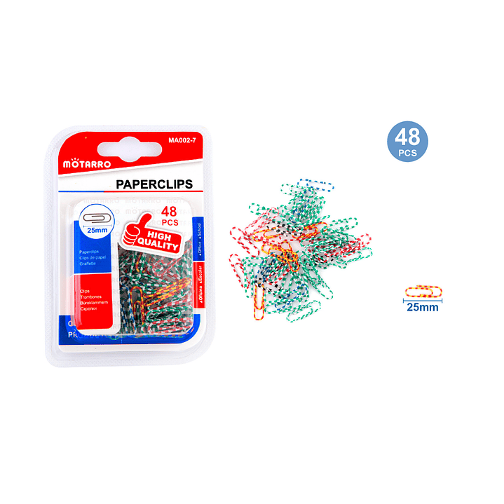 Clips Multicolor 48 pcs 1