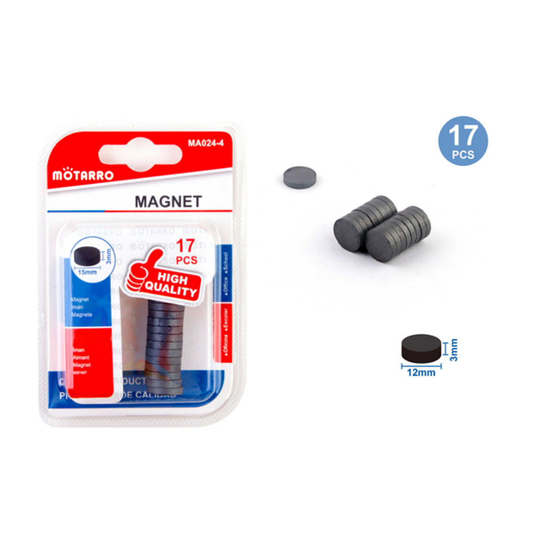 Imán Redondo 3x15 mm 17 pcs 1