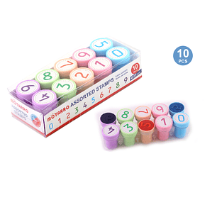 Timbres Numeros 10Pcs