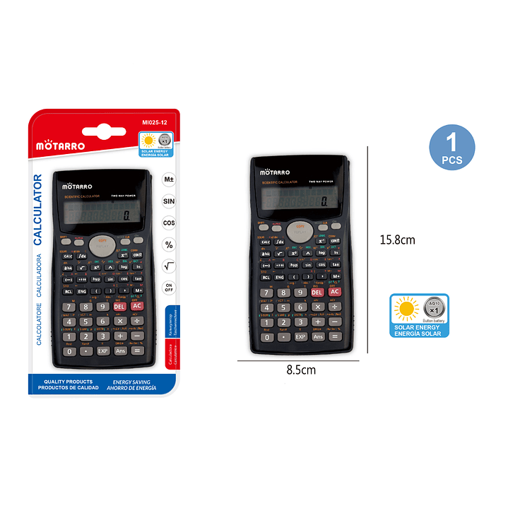 Calculadora cientifica Solar 15.8 cm 1