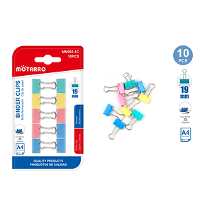 Clip De Papel Colores 19Mm A4