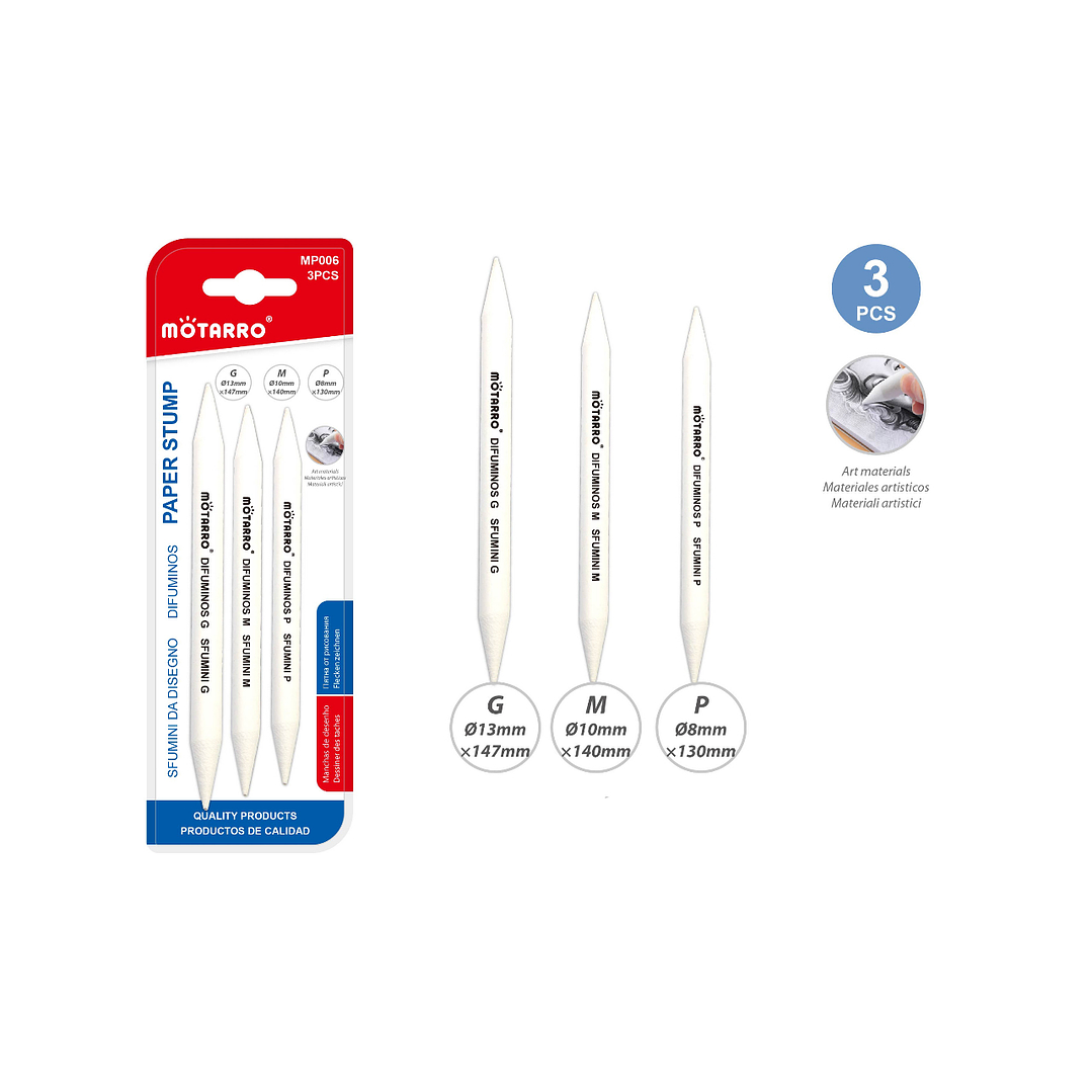 Lapiz De Dibujo Para Difuminar 3Pcs 1