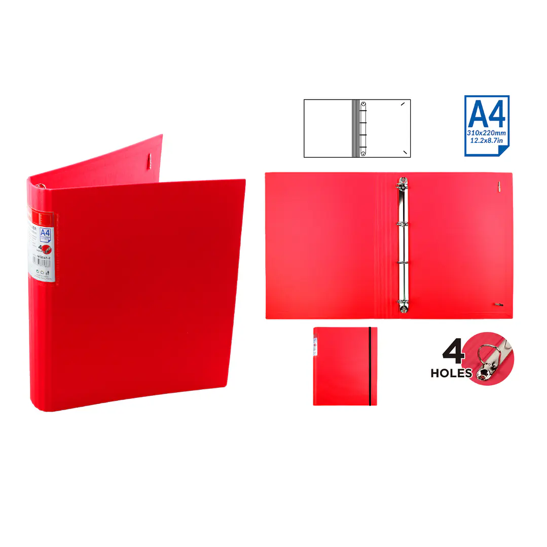 Archivador A4 Rojo 1