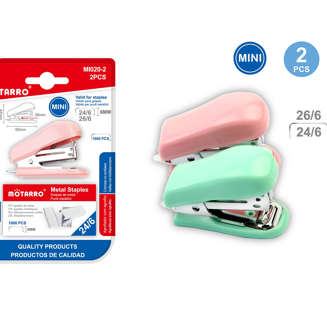 Set Corchetera Pequeña + Corchetes 6 mm 2 pcs 1