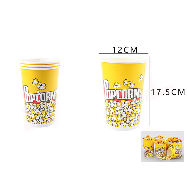Balde de Cabritas Pop Corn Polka 12*17.5cm 1